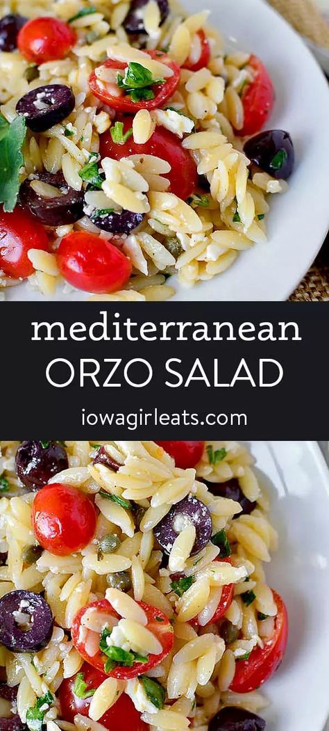 Mediterranean Orzo Pasta, Orzo Recipes Side, Salad Orzo, Mediterranean Orzo Pasta Salad, Pasta Side Dish, Mediterranean Orzo Salad, Vegetarian Side Dish Recipes, Salad Arugula, Orzo Pasta Recipes