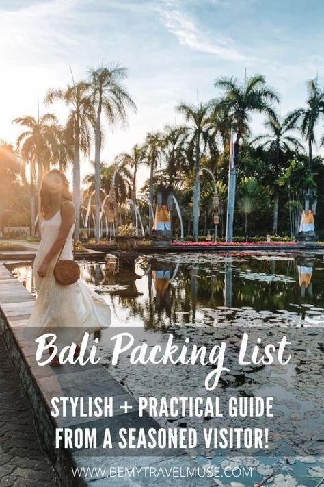 A complete Bali packing list that is stylish, practical and fun, to help you plan your Bali wardrobe, according to a seasoned visitor! #bali Packing For Bali Woman, How To Dress In Bali, Bali Shopping Clothes, Bali Indonesia Outfit Ideas For Women, Bali Packing List Woman, What To Wear In Bali For Women, Bali Looks, Outfits For Bali Vacation, Bali Indonesia Outfit Ideas