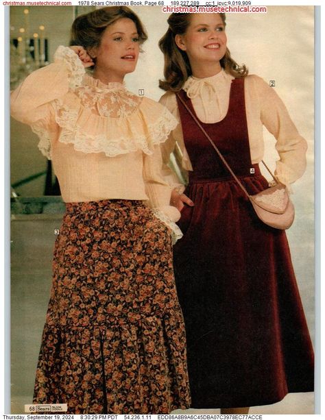 Fashion 70s Style, Sears Christmas Catalog, 80s Inspired Outfits, 1970 Fashion, Fashion Through The Decades, Rehearsal Dinner Outfits, Fashion Decades, 70s Clothing, 1900s Fashion