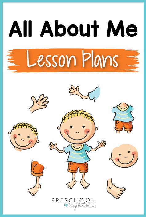 All About Me Preschool Lesson Plan, Learning About My Body Preschool, Playschool Activities Lesson Plans, Back To School Lesson Plans For Toddlers, I Am Special Preschool Theme, All About Me Lesson Plans Preschool, About Me Preschool Activities, All About Me Preschool Activities, Preschool Lesson Plans Themes