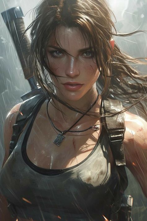 Lara Croft Fanart, Lara Croft Wallpaper, Tomb Raider Art, Female Book Characters, Tomb Rider, Tomb Raider Game, Rare Features, Tomb Raider Lara Croft, Lara Croft Tomb Raider