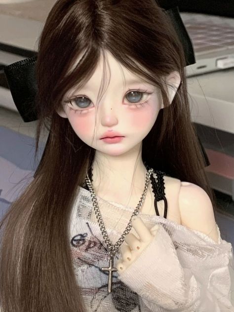 Bjd Dolls Girls, Chinese Dolls, Doll Aesthetic, Fantasy Art Dolls, Kawaii Doll, Realistic Dolls, Doll Makeup, Dream Doll, Smart Doll