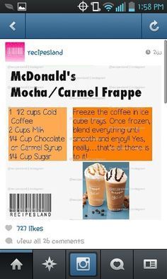 Frappe recipes Mcdonald’s Caramel Frappe Recipe, Mcdonalds Frappe Recipe, Frappe Mcdonalds, Mcdonalds Caramel Frappe Recipe, Mcdonalds Frappe, Mcdonalds Mocha Frappe Recipe, Frappe Recipe Mcdonalds, Mcdonalds Caramel Frappe, Mcdonalds Mocha Frappe