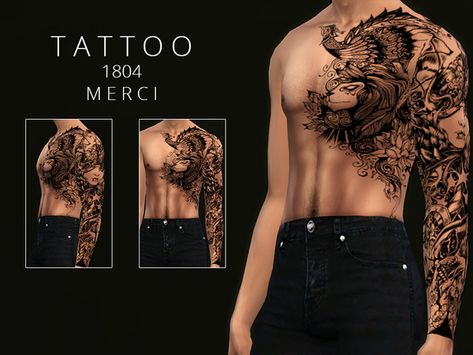 Tatto Boys, Sims 4 Men Clothing, Los Sims 4 Mods, Sims 4 Male Clothes, Sims 4 Tattoos, Sims 4 Piercings, Sims 4 Cas Mods, The Sims 4 Skin, Sims Packs