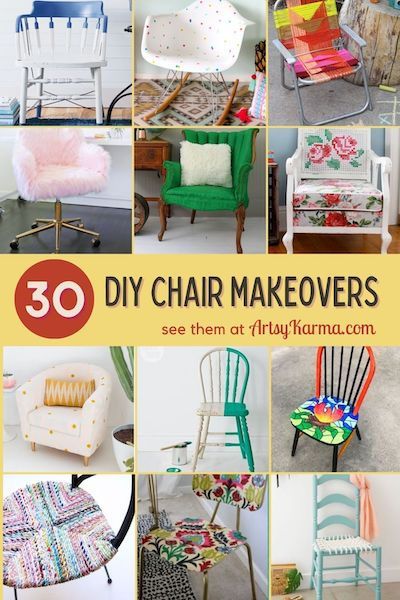 Chair Ideas Creative, Diy Painted Chairs Ideas, Diy Dining Room Chairs Makeover, Old Chairs Repurposed Diy Projects, Vinyl Chairs Makeover, Painting Old Chairs, Chair Makeover Ideas, Wooden Chair Makeover, Painted Chairs Diy