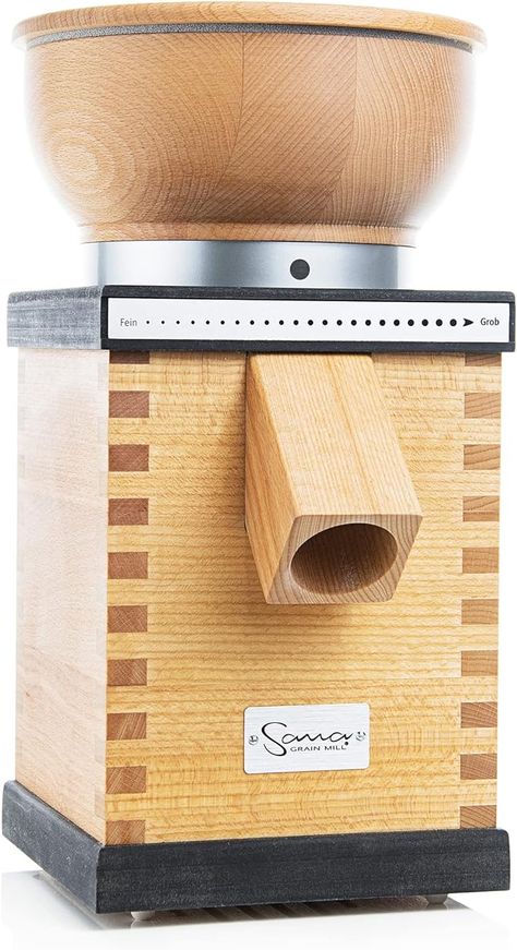 Amazon.com: Sana Grain Mill, Premium Grain Mill, 850-gram capacity 100 gram per minute output 15 Year Warranty, Made in Germany, Anthracite : Home & Kitchen Oat Groats, Bake Easy, Dried Lentils, Grain Mill, Loaf Of Bread, Wood Home, Loaf Bread, Beech Wood, Gift For Mom