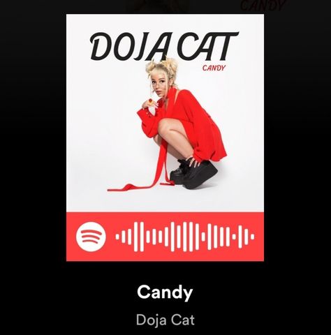 Candy Doja Cat, 90s Room, Cat Candy, Music Poster Ideas, Spotify Code, Poster Ideas, Doja Cat, Spotify Playlist, Music Poster