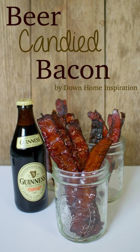 Beer Bacon, Cooking With Beer, Beer Food, Candied Bacon, Beer Party, Pub Food, Tasting Party, Beer Tasting, Beer Recipes