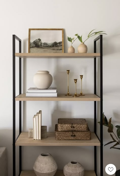 Neutral Shelf Decor, Home Shelf Decor, Style Shelves, Home Shelf, Room Amazon, Shelf Decor Living Room, Styling Shelves, Bookshelves In Living Room, Target Home