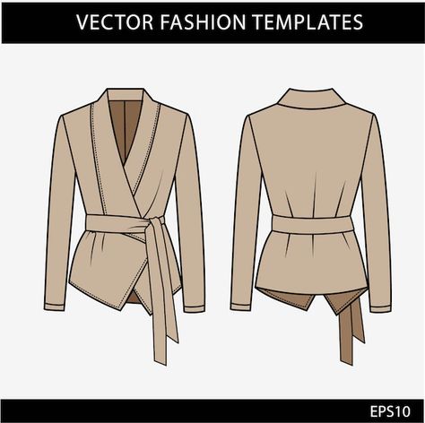 Female Shirt Designs, Blue Fur Jacket, Flat Sketch Template, Office Wear Outfit, Fashion Flat Sketch, Sketch Template, Fashion Design Template, Fashion Illustrations Techniques, Flat Sketches