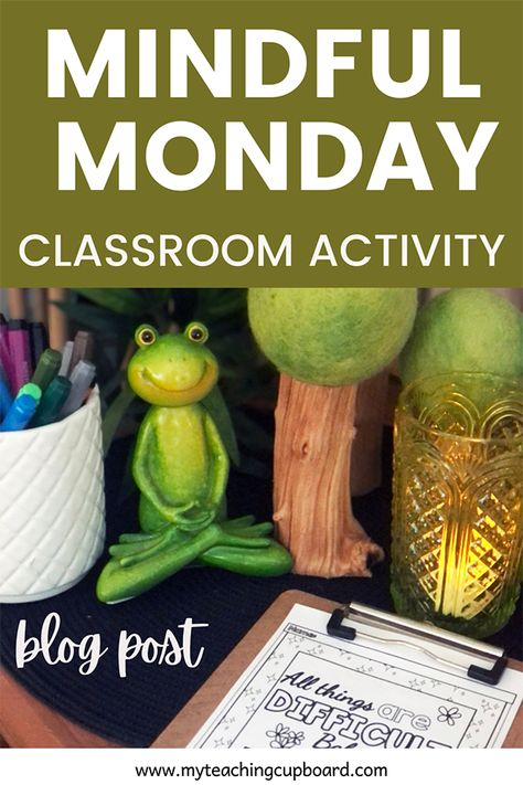 Mindful Monday Classroom, Mindfulness Classroom Activities, Mindful Monday Activities, Mindfulness For Preschoolers, Preschool Mindfulness Activities, Wellness Week Ideas School, Mindfulness Preschool, Preschool Mindfulness, Calming Practices