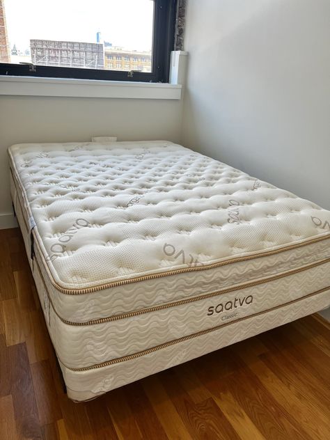 Saatva Classic Luxury Firm Mattress Review | POPSUGAR Home Diy Clouds Ceiling, Clouds Ceiling, Saatva Mattress, Cozy Sheets, New Mattress, Diy Clouds, New Apartment Ideas, Knock On Wood, Luxury Mattresses