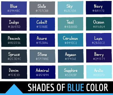 There are many colors out there that you may never have even known existed. From colors that have official uses in government organizations, national flags, or even the primary color of multiple universities that consists of various shades and hues of a singular color. Some shades are limited to uses in computer-generated works and development. […] The post 44 Shades of Blue Color with Names and HTML, Hex, RGB Codes appeared first on Color-Meanings.com. Blue Color Hex, Blue Hex Code, Shade Background, Bio Pool, Roofing Colors, Colour Interior, Blue Code, Blue Shades Colors, Birth Colors