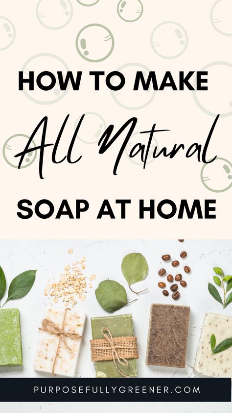 Diy Soap Bars No Lye, Easy Handmade Soaps Diy, All Natural Bar Soap Recipe, How To Make Bars Of Soap, Organic Bar Soap Recipe, Homade Soap Recipes, Natural Soap Making Recipes Without Lye, Diy Natural Soap Bars, Diy Natural Body Soap