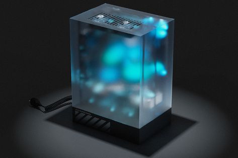 This sci-fi transparent PC case is a hypnotic symphony of beastly performance and killer looks | Yanko Design Futuristic Machine, Diy Pc Case, Futuristic Computer, Diy Pc, Build A Pc, Pc Design, All In One Pc, Computer Build, Custom Computer