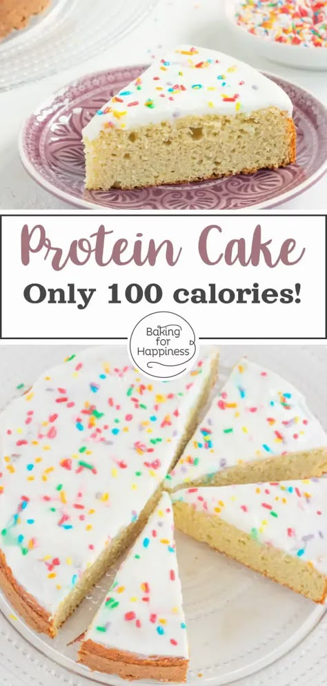 Baking Recipes With Protein Powder, Vanilla Protein Powder Recipes Desserts, Protein Birthday Cake Recipes, High Protein Birthday Cake, Protein Bundt Cake, Bariatric Cake Recipes, Low Cal Carrot Cake, Vanilla Protein Dessert Recipes, Low Calorie Vanilla Cake