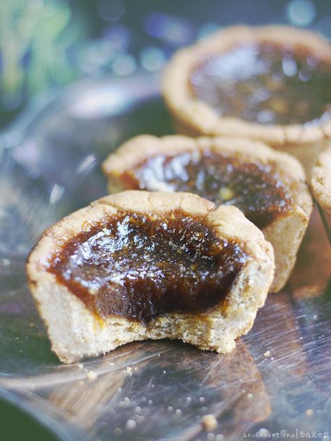 canadian-butter-tarts-dessert-dairy-free-gluten-free-refined-sugar-free-recipe Canada Day Desserts, Oat Meals, Vegan Pies, Vegan Tarts, Butter Tart, Fruit Pies, Dip Sauce, Cookies Bars, Butter Tarts