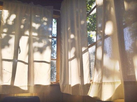 . The Curtains, White Curtains, Open Window, Natural Light, The Sun, Curtains, Sun, White