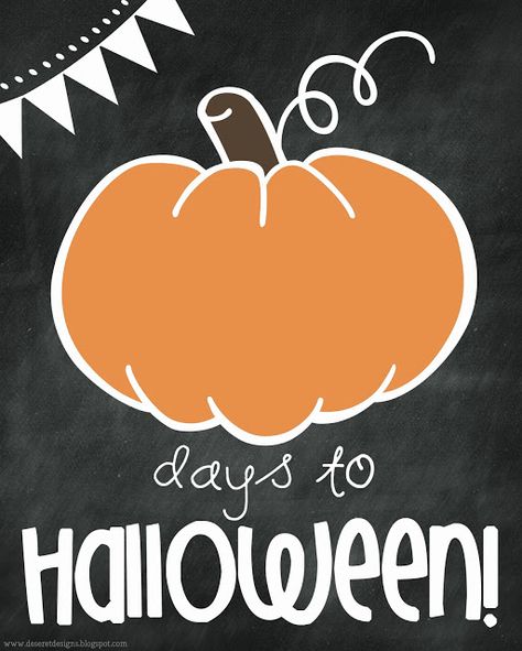 Deseret Designs: How about a Halloween Countdown Printable? Halloween Countdown Sign, Dry Erase Calendar Ideas, Halloween Tree Ornaments, Household Notebook, Countdown Gifts, Ornaments Crafts, School Halloween, Halloween Countdown, Dry Erase Calendar