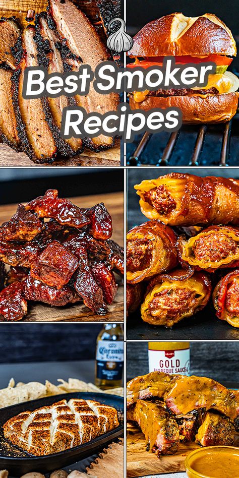 Best Smoker Recipes Ideas For Smoker, New Smoker Recipes, Wood Chip Smoker Recipes, Smoked Meats Recipes Smokers, Healthy Smoked Meat, Recipes On The Smoker, Food For The Smoker, Smoked Main Dishes, Smoked Meal Ideas