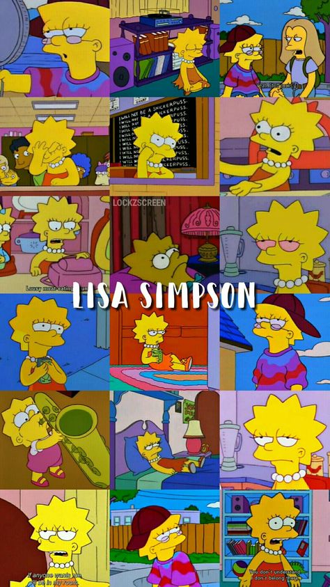 lisa simpson - wallpaper Simpsons Wallpaper, Bart And Lisa Simpson, Simpson Wallpaper Iphone, Simpsons Drawings, Simpsons Art, The Simpson, Mood Wallpaper, Cartoon Profile Pictures, Cartoon Wallpaper Iphone