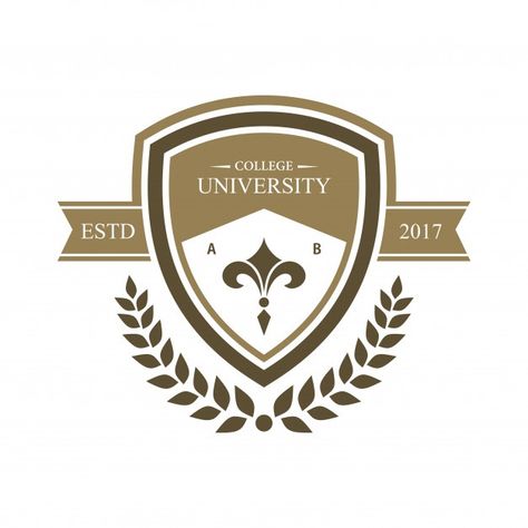 Campus, collage, and university educatio... | Premium Vector #Freepik #vector #logo #business #school #design School Logos Design Ideas, University Logo Design Ideas, University Logo Ideas, Emblem Logo Design Inspiration, College Logo Design Ideas, School Logos Design, School Emblem Logo, High School Logo Design, Education Logo Design Ideas