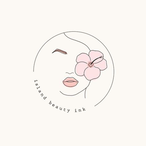 Hawaiian Logo, Makeup Artist Logo Design, Illustration Design Ideas, Logo Design Women, Lips Logo, Makeup Logo Design, Lip Logo, Idea Logo, Logo Generator