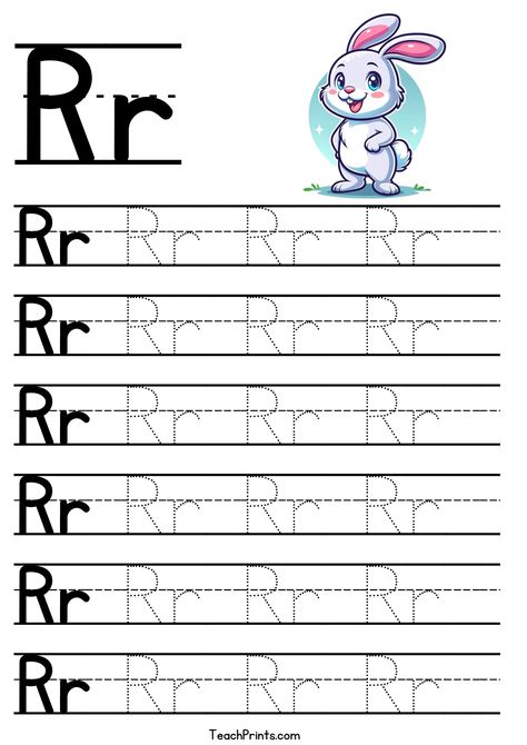 Alphabet Tracing Worksheets - Free Printables - Teach Prints Tracing Worksheets Free, Tracing Sheets, Alphabet Tracing Worksheets, Pre Kindergarten, Alphabet Tracing, Summer Learning, Phonics Reading, Letter R, Phonics Worksheets