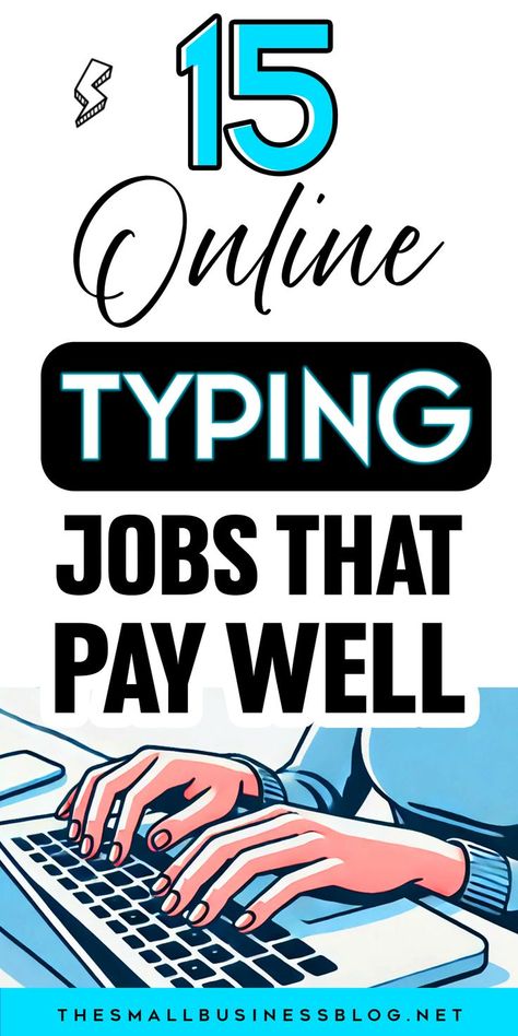 15 online typing jobs that pay well, featuring legit remote jobs and working from home ideas. Online Typing Jobs, Typing Jobs From Home, Wfh Job, Legit Online Jobs, Work From Home Careers, Easy Online Jobs, Typing Jobs, Jobs From Home, Best Online Jobs