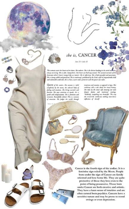 Mystic Outfit Aesthetic, Cancerian Outfits, Cancerian Aesthetic Outfit, Cancerian Aesthetic Outfits, Cancerian Venus Style, Astro Outfits, Aquarius Outfits, Cancerian Aesthetic, Blue Flower Png