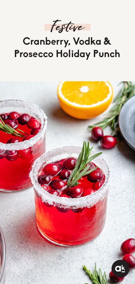 Moscato Cranberry Punch, Holiday Sparkling Wine Drinks, Vodka Christmas Punch Recipes, Cranberry Vodka Prosecco Punch, Sparkling Cranberry Vodka Punch, Christmas Punch Recipes Prosecco, Cranberry Orange Prosecco Punch, Vodka Prosecco Punch, Prosecco Vodka Punch