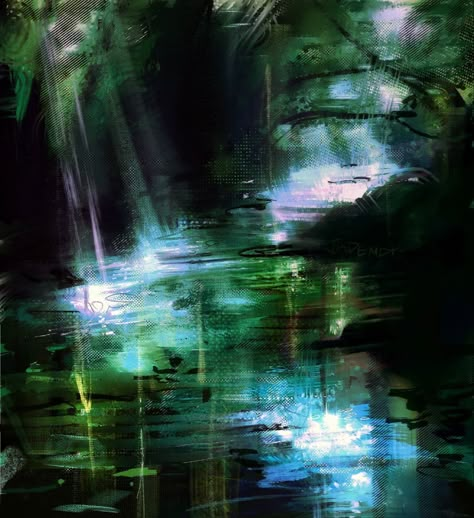 Ethereal Art Green, Dark Teal Aesthetic Vintage, Cyan Green Aesthetic, Green Funky Art, Dark Blue And Green Aesthetic, Dark Green And Blue Aesthetic, Dark Green Art Aesthetic, Aqua Green Aesthetic, Tethered Souls