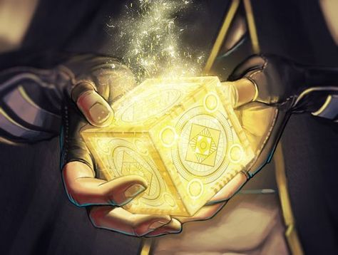 Cube | Magic | Yellow | Glowing Heroic Fantasy, Fantasy Props, Magic Book, Fantasy Concept Art, Magic Art, 판타지 아트, Fantasy Inspiration, Fantasy Artwork, Fantasy Landscape