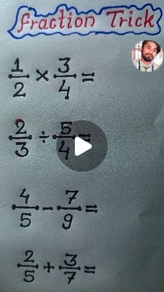 Unstoapablestudy0111 on Instagram: "Fractions" Fractions Made Easy, Teaching Fractions 4th Grade, Multiple Fractions, Fraction Tricks, Solving Fractions, Fraction Multiplication, Maths Fractions, Add Fractions, Math Made Easy