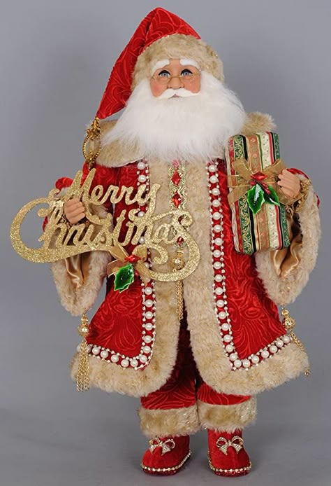 Christmas Fiesta, Christmas Table Decorations Diy, Mark Roberts Fairies, Mr And Mrs Claus, Diy Christmas Table, Santa Claus Doll, Santa Crafts, Christmas Santas, Santa Doll