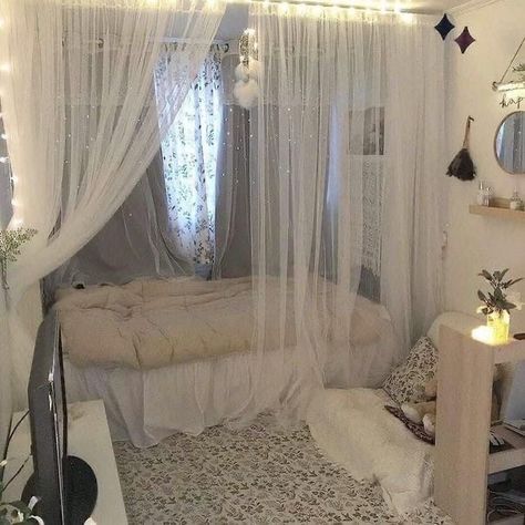 Hiasan Bilik Tidur, Redecorate Bedroom, Cozy Room Decor, Room Design Bedroom, Dream Room Inspiration, Room Makeover Bedroom, Room Makeover Inspiration, Small Room Bedroom, Cozy Room