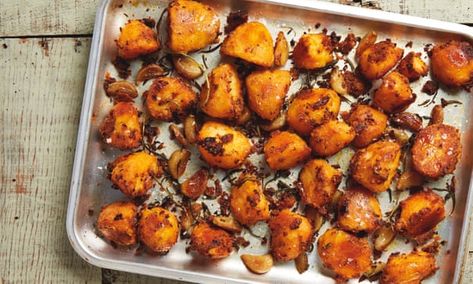 Confit Garlic, Otto Lenghi, Garlic Roast, Yotam Ottolenghi Recipes, Harissa Recipes, Ottolenghi Recipes, Spring Salad Recipes, Garlic Roasted Potatoes, Recipes Vegetables