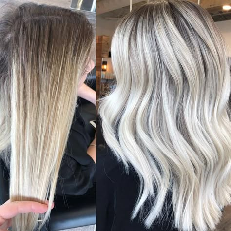 Teasylights, Babylights and Foilyage For A Platinum Finish - Hair Color - Modern Salon Platinový Blond, Blonde Platinum, Silver Blonde Hair, Icy Blonde Hair, Gloria Steinem, Silver Hair Color, Silver Blonde, Hair Color Blonde, Ash Blonde Hair