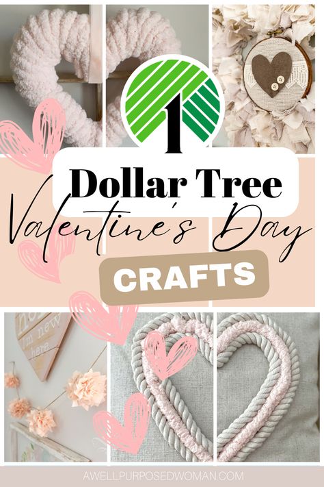 Diy Valentine’s Day Home Decor, Valentines Day Craft Decorations, Valentine Day Crafts For Seniors Easy Diy, Diy Valentines Dollar Tree, Valentine Day Crafts Diy, Diy Valentines Day Cards For Kids Cricut, Valentine Day Dollar Tree Crafts, Simple Valentine’s Day Crafts, Dollar Store Heart Wreath