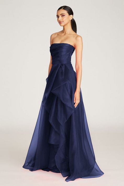 Over The Top Formal Dresses, Navy Strapless Prom Dress, Elegant Long Blue Dress, 2 Peice Dress, Strapless Winter Formal Dresses, Navy Blue Dress Modest, New York Formal Dresses, Elegant Blue Prom Dress, Navy Blue Mob Dresses