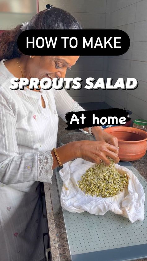 Summer Sprouts salad recipe Sprouts (please refer to my other video on how to make sprouts) Dice the following (you can add any veggies… | Instagram How To Make Sprouts, Salad Presentation, Alfalfa Sprouts, Sprouts Salad, Raw Mango, Sprout Recipes, Quick Recipes Snacks, Easy Salad Recipes, Roasted Peanuts