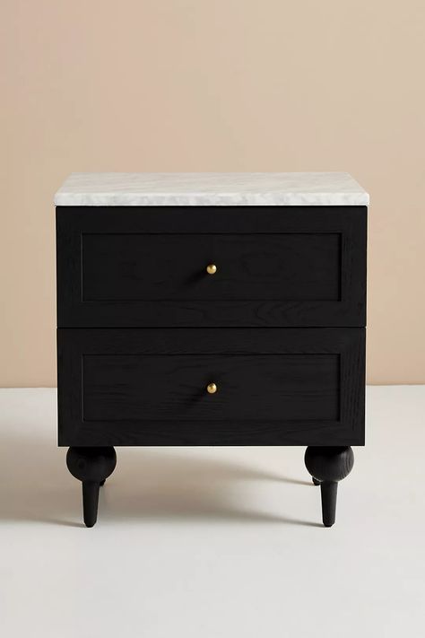 Fern Nightstand | Anthropologie UK Parisian Bedroom Decor, Unique Bedroom Furniture, Unique End Tables, Parisian Bedroom, White Bed Sheets, Clutter Solutions, Entryway Cabinet, Unique Bedroom, Six Drawer Dresser