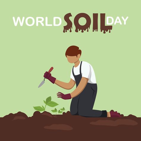 World Soil Day, Planting Design, World Environment Day, Environment Day, Plant Design, Cool Art Drawings, Planting, Soil, Poster Design