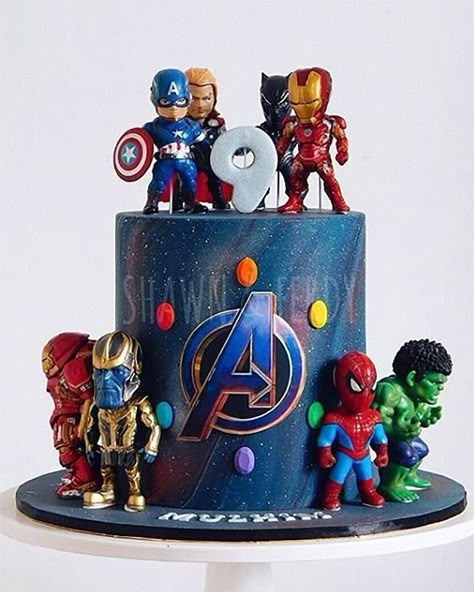 Super Hero Birthday Cake, Hero Birthday Cake, Avengers Birthday Cake, Marvel Birthday Cake, Avengers Birthday Party Decorations, Avengers Cake, Marvel Birthday, Marvel Birthday Party, Marvel Cake