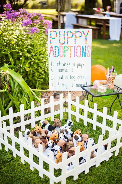 Kara's Party Ideas Puppies and Sprinkles Birthday Party | Kara's Party Ideas Lila Party, Sprinkles Birthday Party, Dog Themed Birthday, Puppy Pawty, Dog Themed Birthday Party, Puppy Birthday Party, Puppy Birthday Parties, Adoption Party, Puppy Birthday