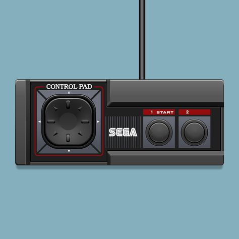 Sega Master System Controller Print System Aesthetic, Game Lounge, Raul Julia, 80s Guys, System Wallpaper, Kevin Parker, Systems Art, Sega Master System, Mos Def