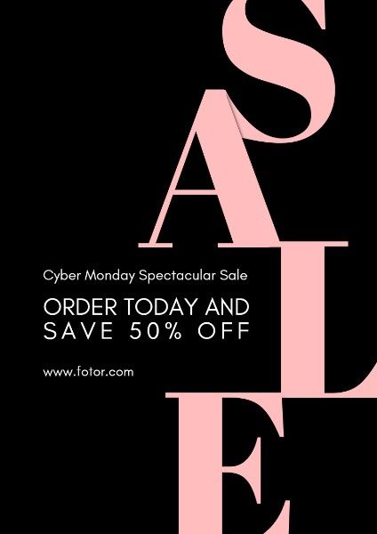 Customizable Black Cyber Monday Flyer Templates | Fotor Graphic Designer Neon Poster, Black Friday Design, Fashion Poster Design, Email Ideas, Jazz Poster, Email Design Inspiration, Email Marketing Design, Thanksgiving Design, Design Maker