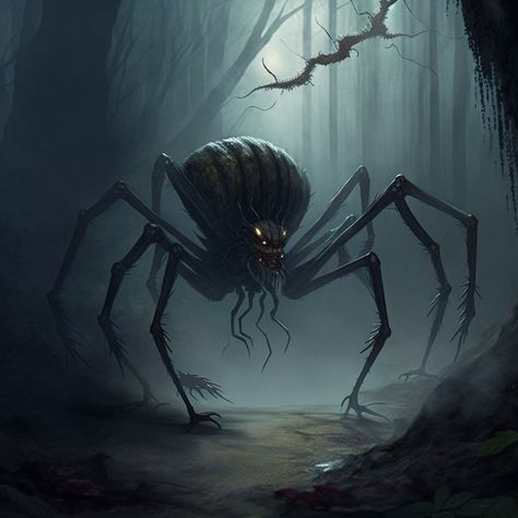 Cirith Ungol, Flip Books Art, Shadows Of Brimstone, Spider Queen, Spiders Scary, Giant Spider, Spider Art, Creature Artwork, Neural Network