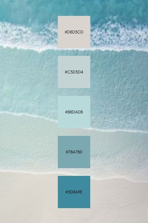 Blue Beach Color Palette, Beach Color Palette Hex Codes, Blue Summer Color Palette, Sky Blue Color Combinations, Blue Pastel Color Palette, Blue Pallet Color, Blue White Color Palette, Beach Color Palette, Beach Palette