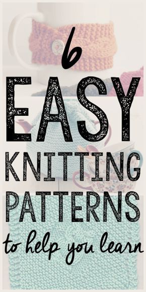 6 Easy Knitting Patterns to Help You Learn --- Once you've figured out basic stitches, the next problem is how to reinforce what you've learned. Knitting patterns can help with that, so I've collected a few easy knitting patterns that have helped me! || diybudgetgirl.com #knitting #patterns #free #easy Knitting Beginners, Learning To Knit, Knitting Patterns Free Beginner, Easy Knitting Projects, Knitting Basics, Beginner Knitting, Beginner Knitting Patterns, Beginner Knitting Projects, Learn To Knit